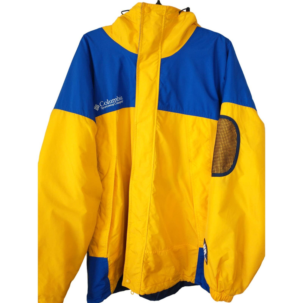Vintage Columbia Sportswear Color Block Winter Snow Jacket Coat Size XL